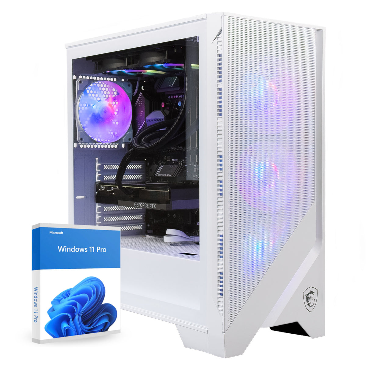 Gamer PC Weiß Intel i7 14700KF, RTX 5070, 32GB RAM, 1TB SSD, Windows 11 Computer