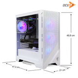 Gamer PC Weiß Intel i7 14700KF, RTX 5070, 32GB RAM, 1TB SSD, Windows 11 Computer