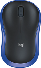 Logitech Maus Wireless Optical M185 blau/schwarz mit SN