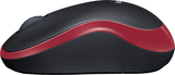 Logitech Maus Wireless Optical M185 rot/schwarz mit SN