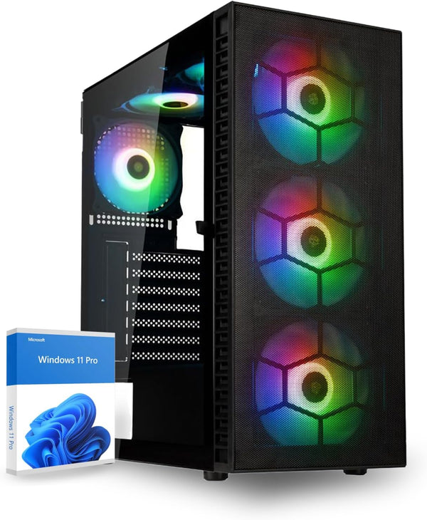 Gaming PC AMD Ryzen 5 5500, RTX3050 8GB, 500GB SSD, 16GB RAM