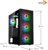 Gaming PC AMD Ryzen 5 5500, RTX3050 8GB, 500GB SSD, 16GB RAM