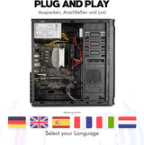 Workstation PC AMD Ryzen 9 7900X, 16GB DDR5, 500GB SSD, Windows 11 Pro