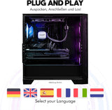 Gaming PC AMD Ryzen 7 5700X, RTX5060 Ti 8GB, 16GB DDR4, 1TB SSD, Windows 11 Pro