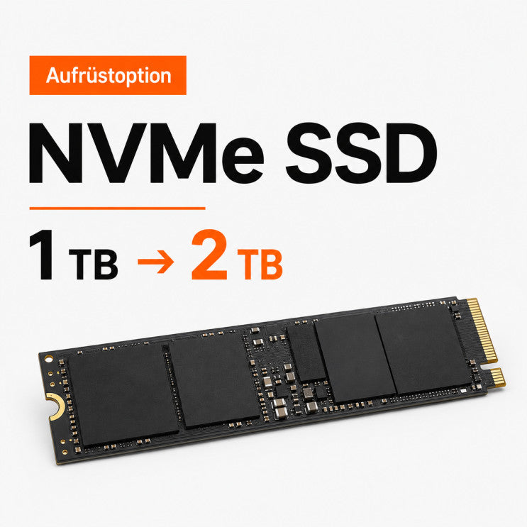 Aufrüstoption NVMe 1000GB -> 2000GB