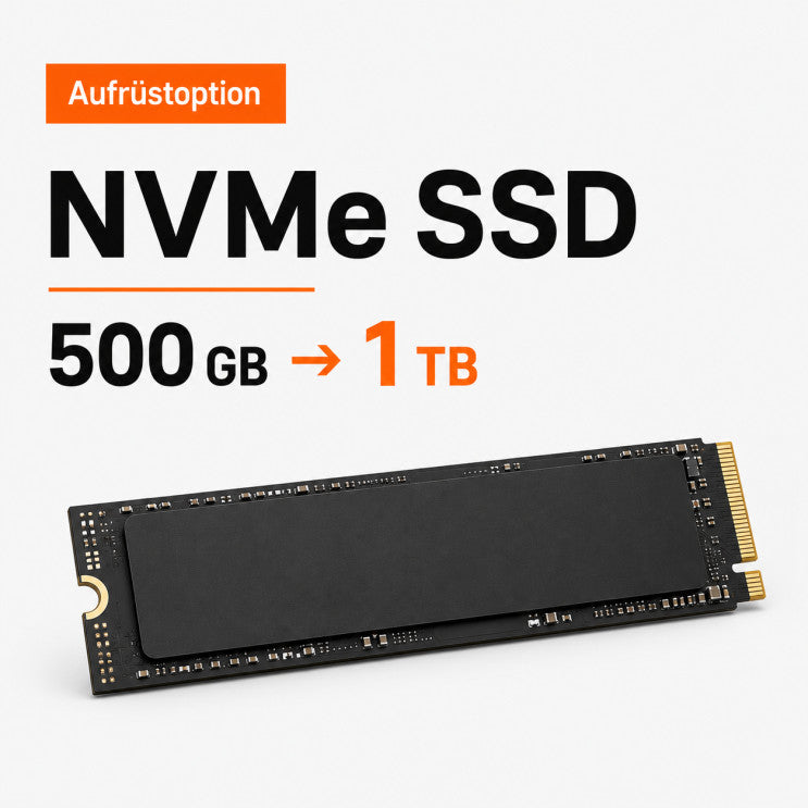 Aufrüstoption NVMe SSD 500GB -> 1000GB