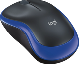 Logitech Maus Wireless Optical M185 blau/schwarz mit SN